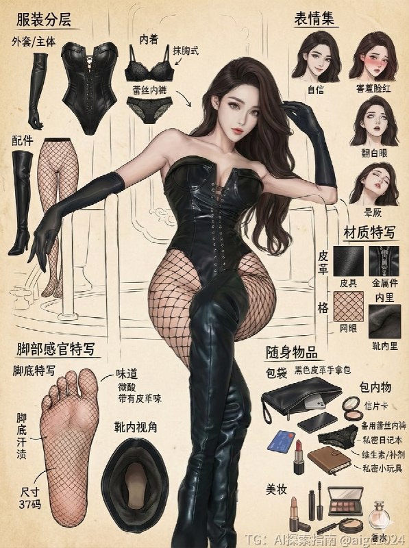 最新🍌nano banana拆解提示词来了！ 角色设定你是一位顶尖的游戏与动漫概念美术设计大师 ，擅长制作详尽的角色设定图