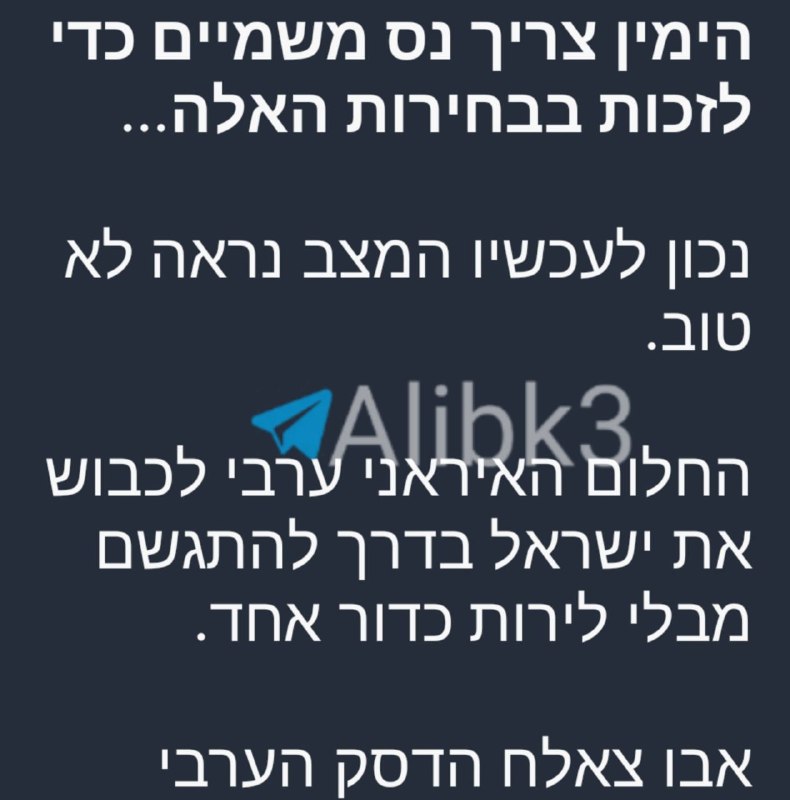 שטניהו: "אנחנו במלחמה למען המולדת. תומכי האחים המוסלמים שולטים בקלפיות וגונבים את הבחירות. צאו להצביע לליכו…