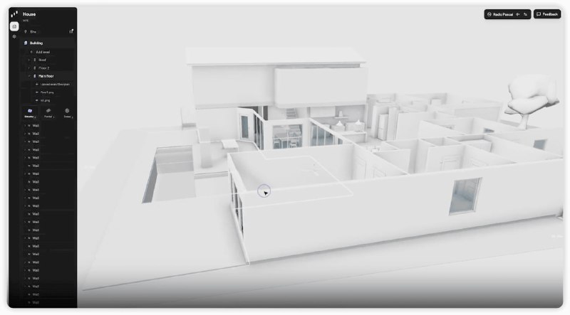 Pascal editor：3D 建筑编辑器，网页端的“云原生”建模工厂