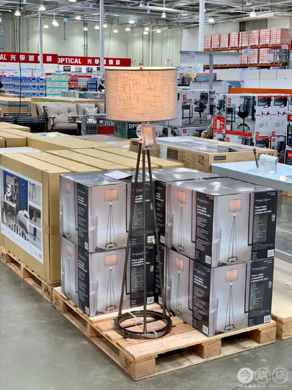 #Costco好市多05月新品通知BRIDGEPORT 水晶立燈-深鐵灰色 #1900119