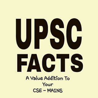 Telegram profile photo for UPSC Mains facts