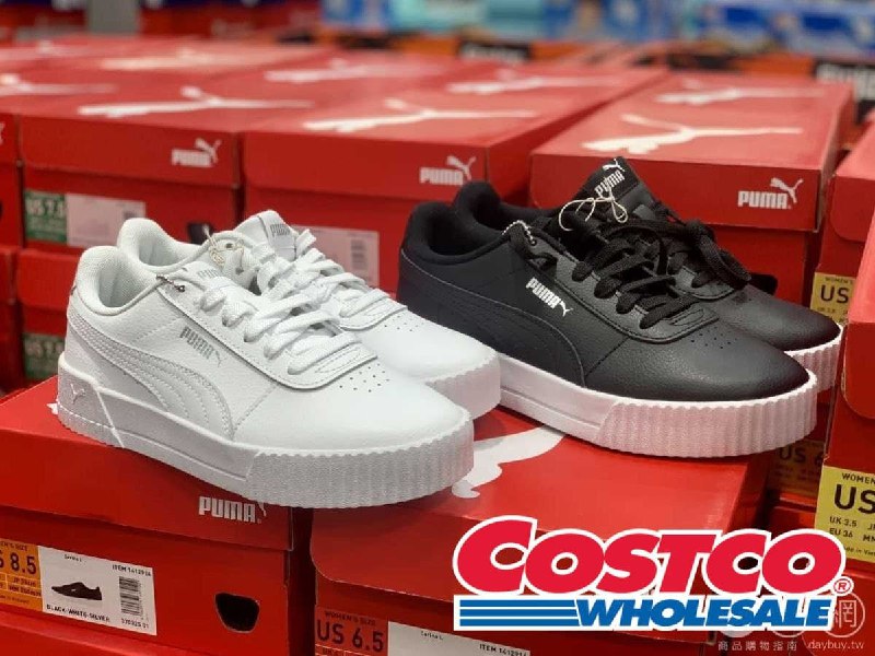 Costco新目擊商品，80年代復古風PUMA 女休閒鞋，微厚增高鞋底，記憶鞋墊舒適腳感及緩衝