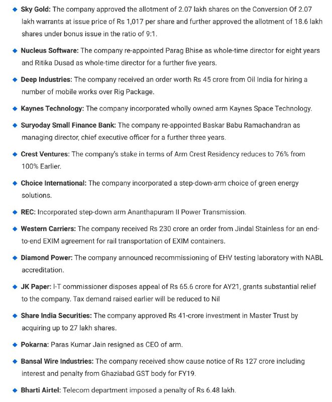 STOCKS TO WATCHSTOCKS TO WATCH