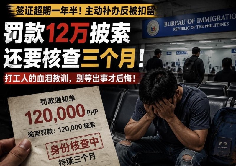 马尼拉大事件：在菲同胞注意！签证超期千万别硬扛 移民局最近查得很严 近日 一名在马配图