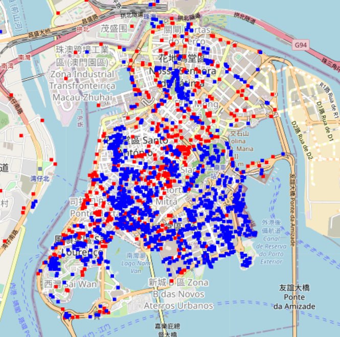 鑒於 UPV/UPC 牌子都黑了，終於去找猩猩要了 GDPR 的數據，昨天收到，遂參考北藍的舊文做了份地圖
