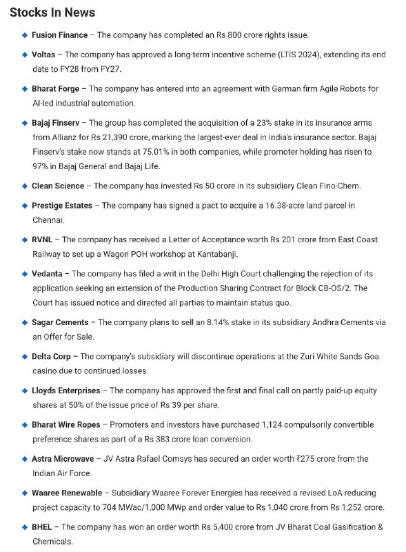 STOCKS TO WATCHSTOCKS TO WATCH
