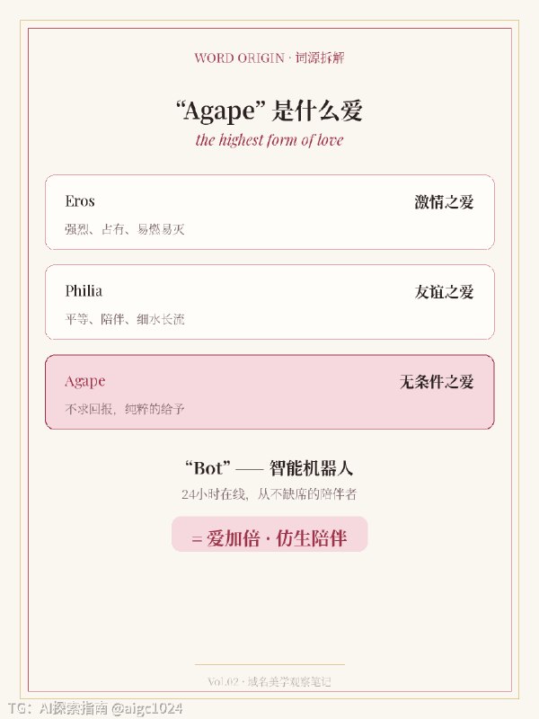 agapebot.com|AI情感陪伴仿生机器人赛道品牌域名|爱加倍仿生机器人2026年，仿生人形伴侣机器人这个赛道，最近的市场信号应该不需要我多说：优必选消费级品牌“优世界”U1系列发布后，预售数据屡创行业纪录，短短几周内订单突破万台，行业内多家公司年内也密集完成大额融资