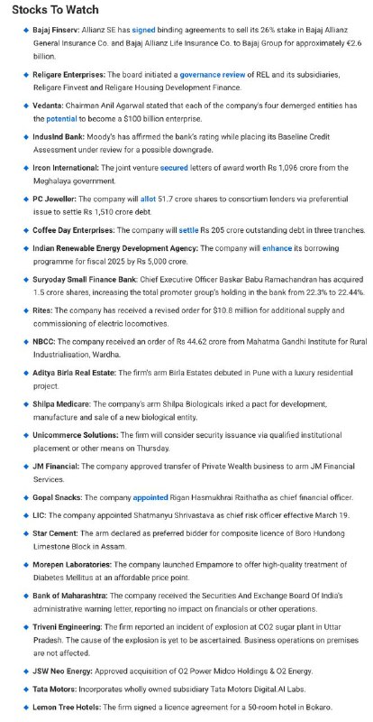 Stocks to Watch