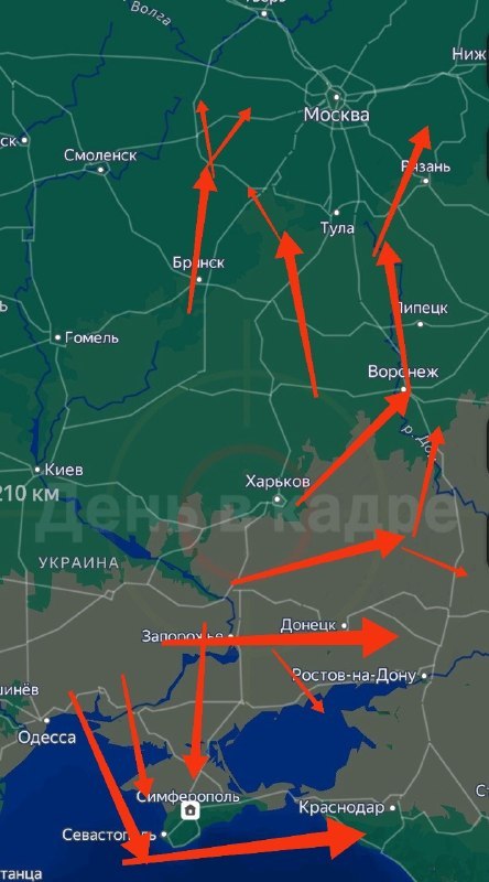 תחזית מצב ללילה שבין 24-25 באוקטובר צפויים עד 1,000 כטב"מים של האויב. וקטורי פריצת דרך עיקריים: אזור בריאנס…