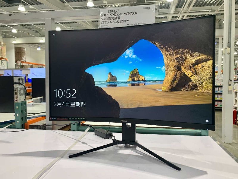 #Costco好市多02月新品通知MSI 31.5INCH 4K VA曲面寬螢幕 #129437