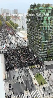 🇫🇷️ - פלטפורמות המדיה החברתית מוצפות בסרטונים מההפגנות אתמול בצרפת.