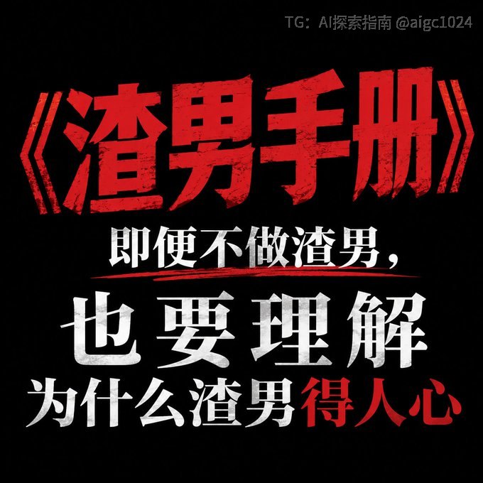 《渣男手册》两部，读懂人性，进可攻退可守！