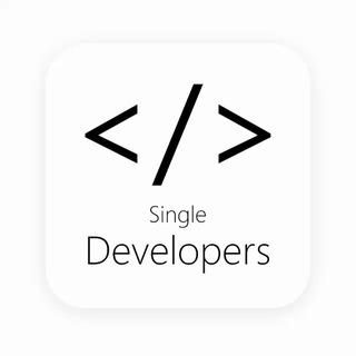 Single Developers </> Telegram channel profile photo