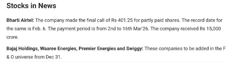 STOCKS TO WATCHSTOCKS TO WATCH