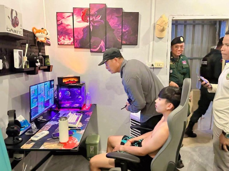 东南亚华人大事件：单枪匹马搞电诈！卜迭棉芷省捣毁一人电诈窝点 7月8日下午 卜迭棉芷省配图