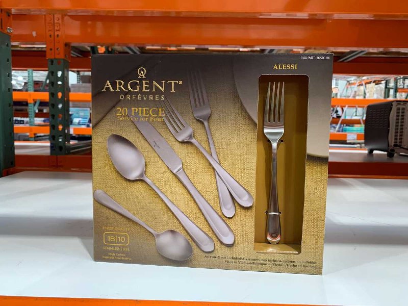 #Costco好市多8月新品通知ARGENT 不鏽鋼餐具20件組 #1050184