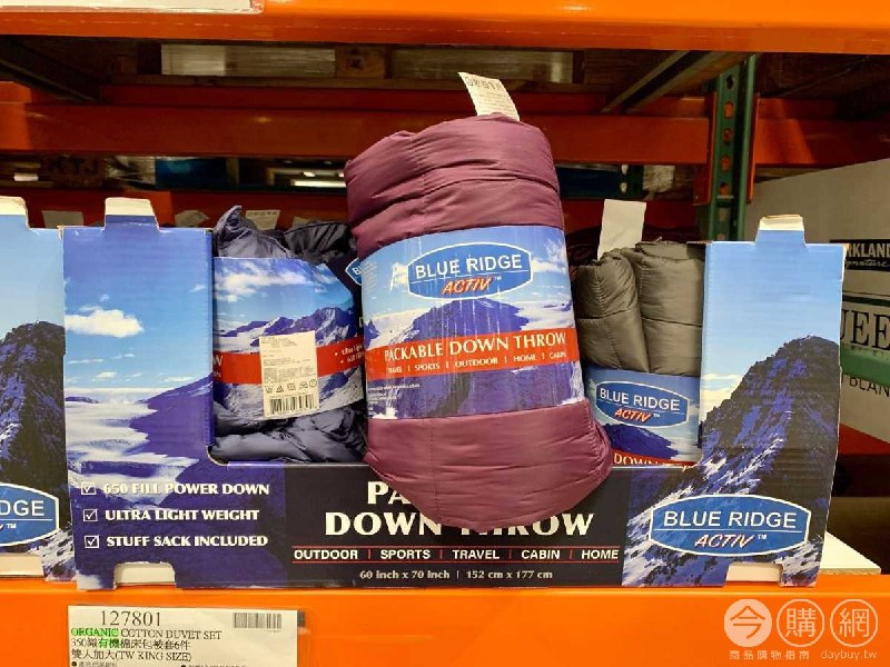 #Costco好市多12月新品通知BLUE RIDGE 羽絨隨意毯 #633096
