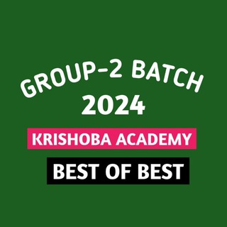 Telegram profile photo for 2024 GROUP-2 BATCH 🏆