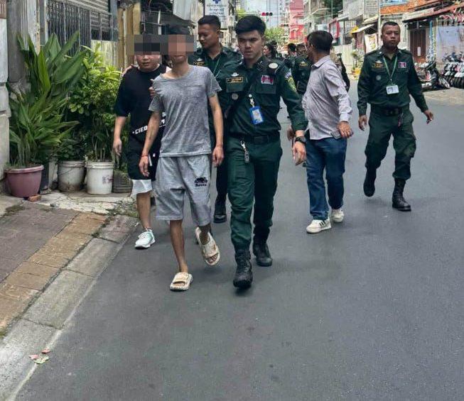 金边大事件：金边7·1玛区突查诈骗窝点 3名中国籍嫌疑人被捕 7月18日上午 柬配图