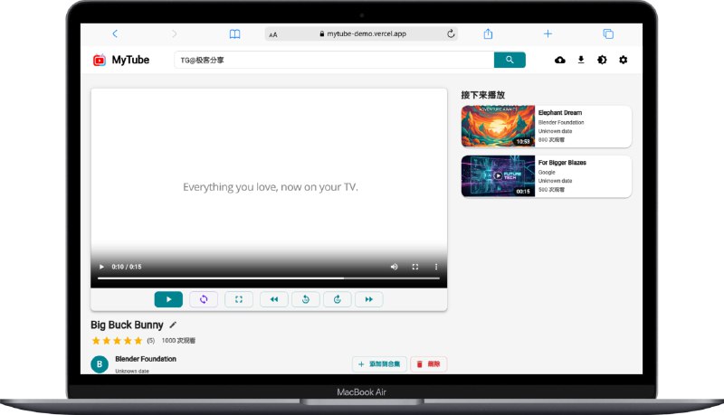 #YouTube #建站🎞 MyTube - 一个 YouTube/Bilibili/MissAV 视频下载和播放应用🌐 在线体验MyTube 可以将视频及缩略图保存至本地统一管理