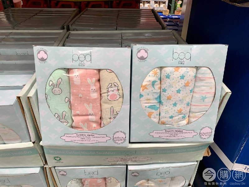 #Costco好市多06月新品通知BED INC BABY 有機棉雙層紗布巾三入組 #131415