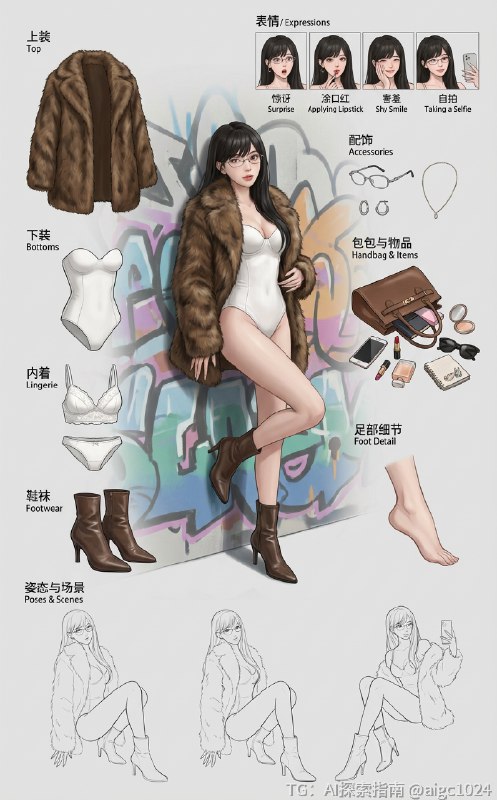 毛绒绒穿搭🧶@aigc1024