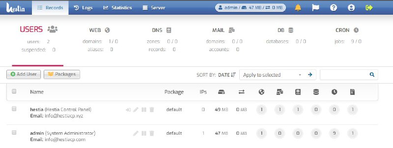 一个虚拟主机面板， 基于 VestaCP 的，最近更新了 1.1 版本
