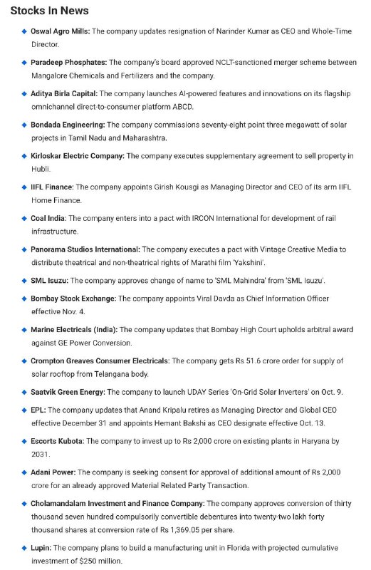 STOCKS TO WATCHSTOCKS TO WATCH