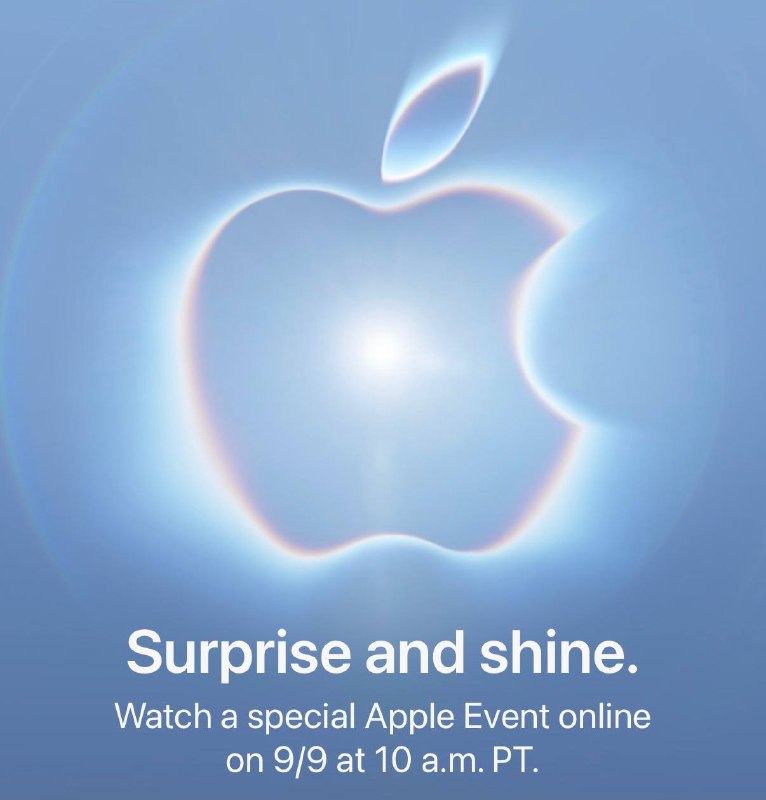 🌞 Surprise and shine.Apple 2026 秋季新品发布会将在北京时间 2026 年 9 月 10 日凌晨 1 点召开