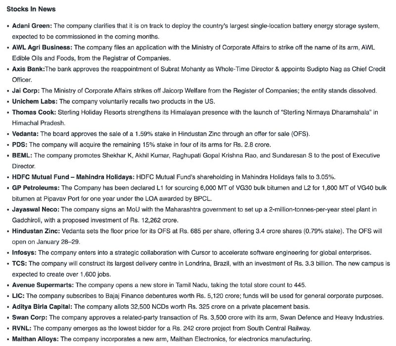 STOCKS TO WATCHSTOCKS TO WATCH