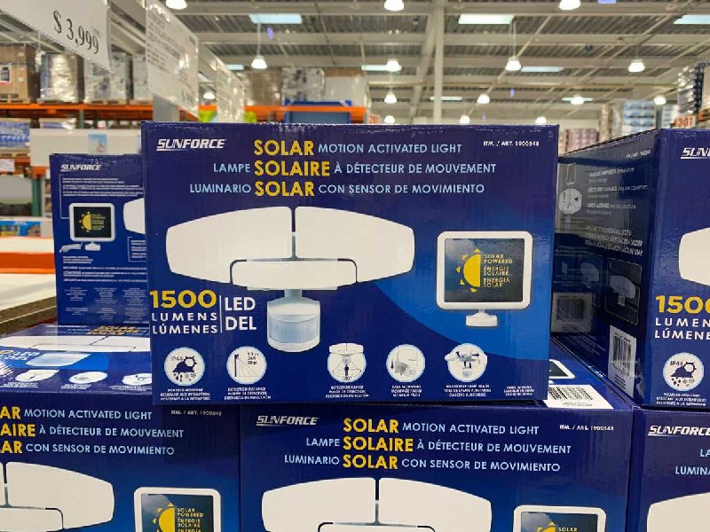 #Costco好市多2月新品通知SUNFORCE LED戶外太陽能感應燈 #1900548