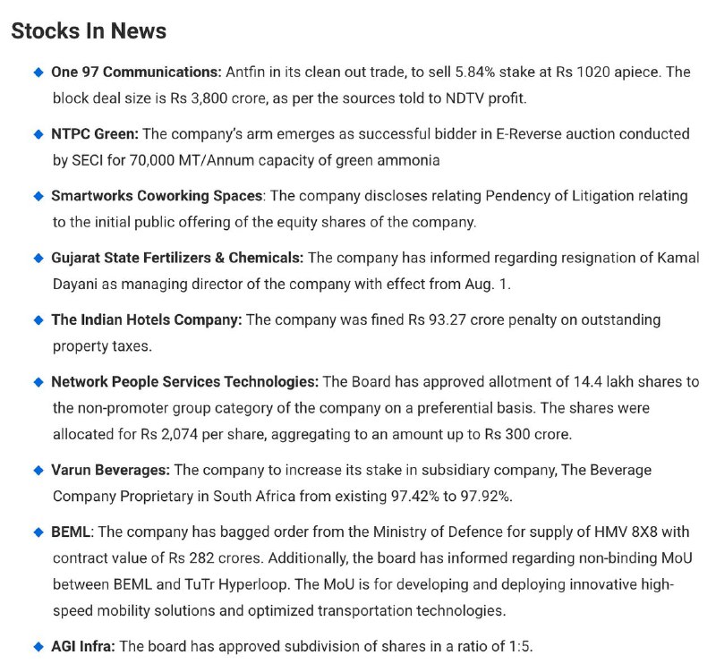 STOCKS TO WATCHSTOCKS TO WATCH