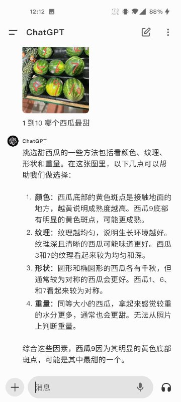 GPT说9号最甜，Gemini说无法判断