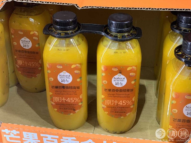 純在 芒果百香金桔青茶，Costco再次上架，已有2篇開箱文章