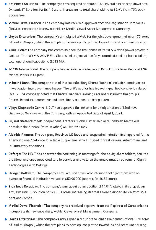 STOCKS TO WATCHSTOCKS TO WATCH