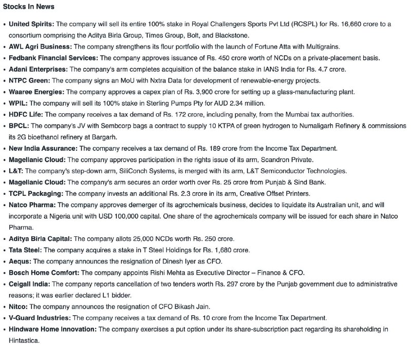 STOCKS TO WATCHSTOCKS TO WATCH