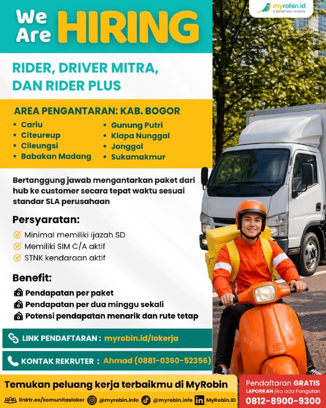 Image from a post by Lowongan Kerja Indonesia