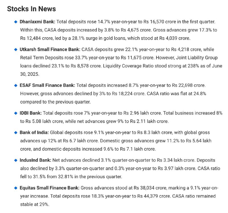 STOCKS TO WATCHSTOCKS TO WATCH