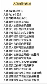 【人体的构成，你知道吗】