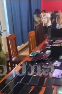 万象大事件：老挝在打击电诈方面持续高压！！！ 今天下午 老挝万象警方在纳塞通县成配图