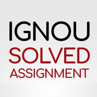 IGNOU Solved Assignments Telegram Group Link