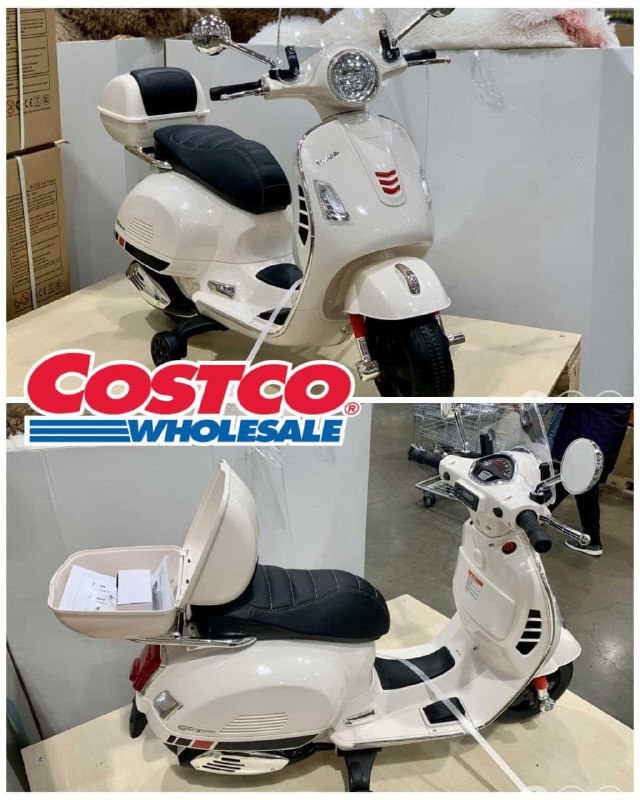 VESPA兒童電動摩托車，人生第一台偉士牌，Costco新上架!!🔥新商品情報連結 