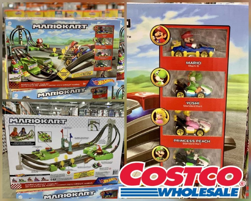 Costco好市多今日目擊，瑪利歐賽車軌道車，有四個角色和軌道，很精美，適合當聖誕禮物🤩新商品情報連結 