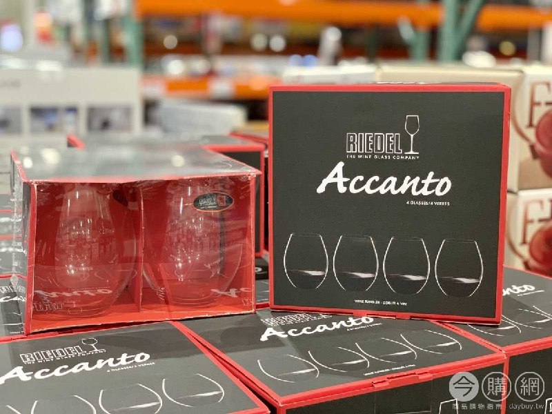 好市多新商品，RIEDEL ACCANTO 德國製玻璃紅酒杯，水晶玻璃製成，薄度、透度、亮度高，單容量約570ML，德國原裝進口
