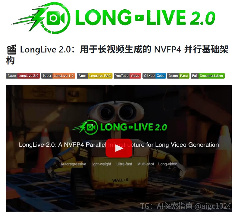 🚀 英伟达亲自下场做长视频生成了