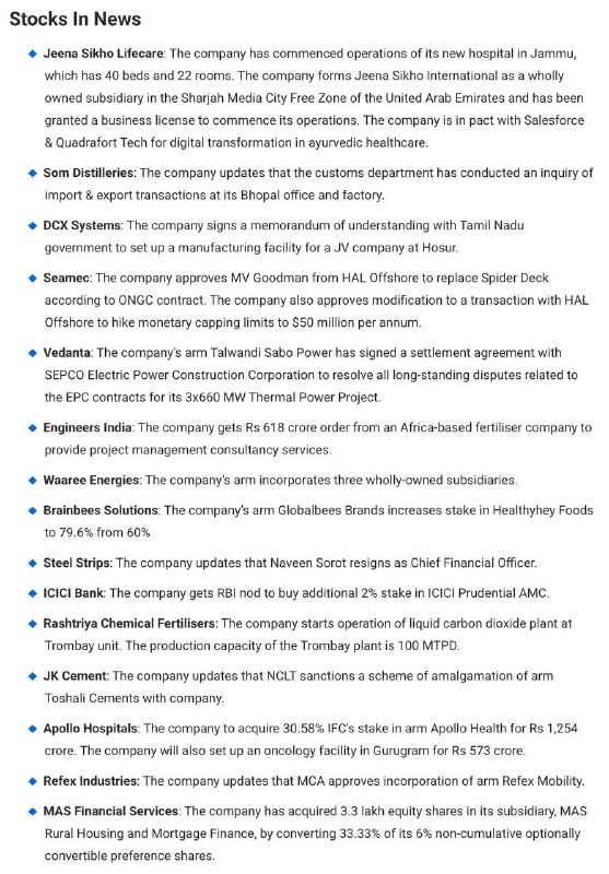 STOCKS TO WATCHSTOCKS TO WATCH