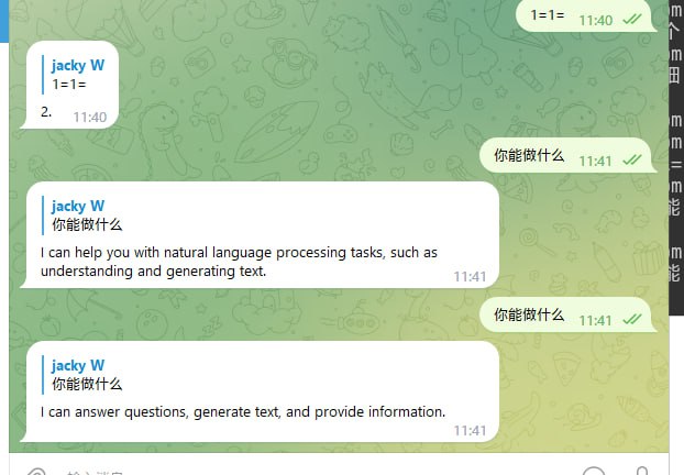 这玩意儿还是要靠训练啊，傻妞机器人是比较早就搞的，回答的就比较全一点，昨天搭建的机器人很多时候就不知道说什么了