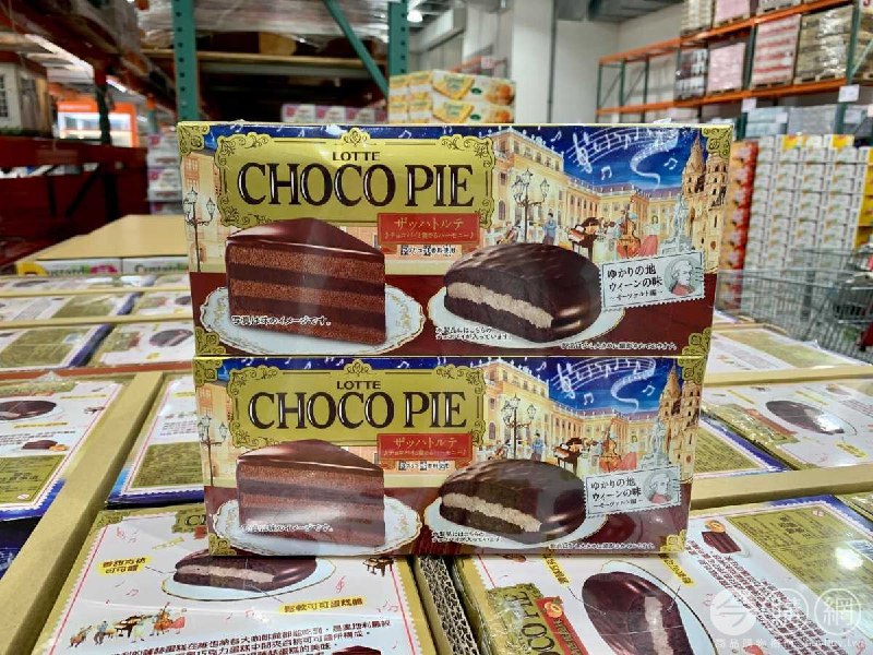 #Costco好市多04月新品通知LOTTE 樂天杏桃蛋糕風味巧克力派 #131445