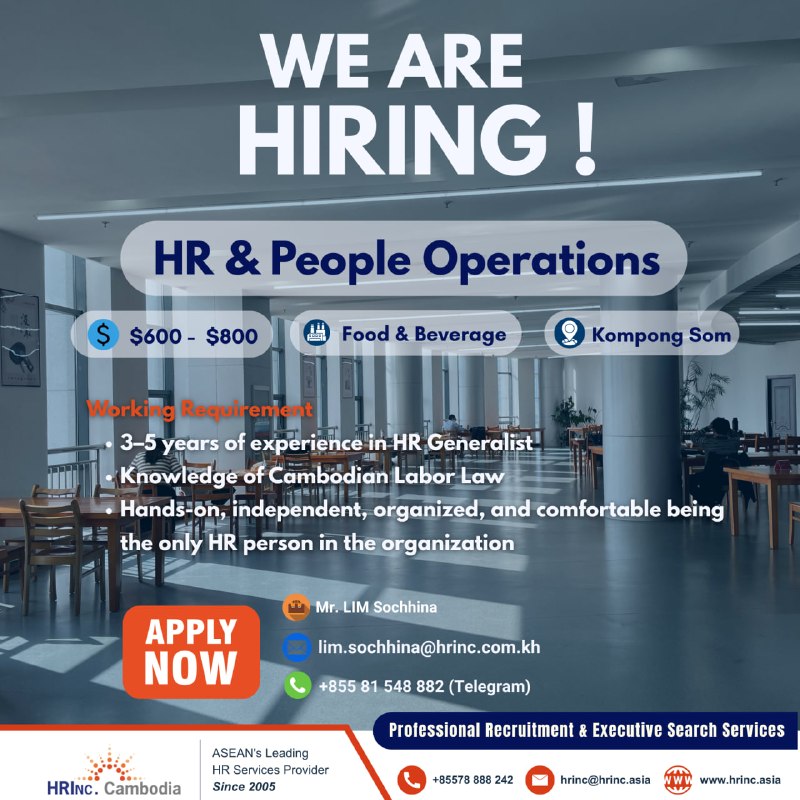 Image from a post by HRINC Jobs ✅