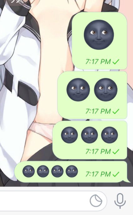 完了，我以为这种 emoji 自动缩放只是安卓版 tg 才有的设计，结果现在 iOS 也有了是真的难看……